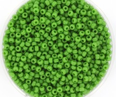 Miyuki Rocailles 11/0 Opaque Green, 5 gram