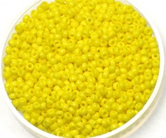 Miyuki Rocailles 11/0 Opaque Yellow, 5 gram