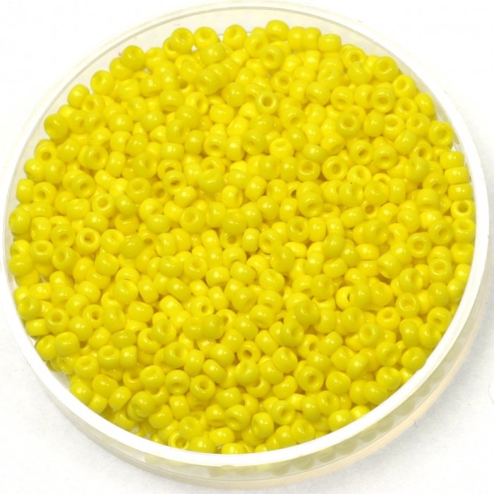 Miyuki Rocailles 11/0 Opaque Yellow 5 gram