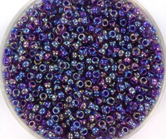 Miyuki Seed Beads 11/0 Purple Lined Amethyst AB, 5 grams