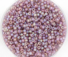 Miyuki Rocailles 11/0 Transparant Matte AB Smoky Amethyst, 5 gram