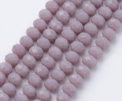 Faceted Beads 4x3mm Vintage Purple, 120 pieces
