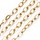 1 meter Stainless Steel Chain Oval 7x4mm Gold Plated - A72