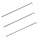 Stainless Steel Headpins Silver Color 5cm, 20 pieces