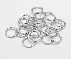 50 stuks  Stevige Jumpringen Zilver 6x1mm