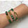 Self A Wrap Bracelet Making - Green with Gold Inspiratie0302