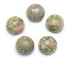 Natural Unakite Gemstone Cabochon 10mm