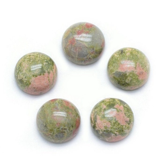 Natural Unakite Gemstone Cabochon 10mm