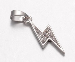 Luxe Bedel met Zirkonia 20x8mm Bliksem
