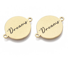 Stainless Steel Dreams Connector 16x21mm