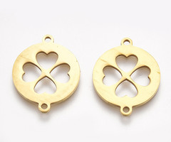 Stainless Steel Clover Connector 16x20mm