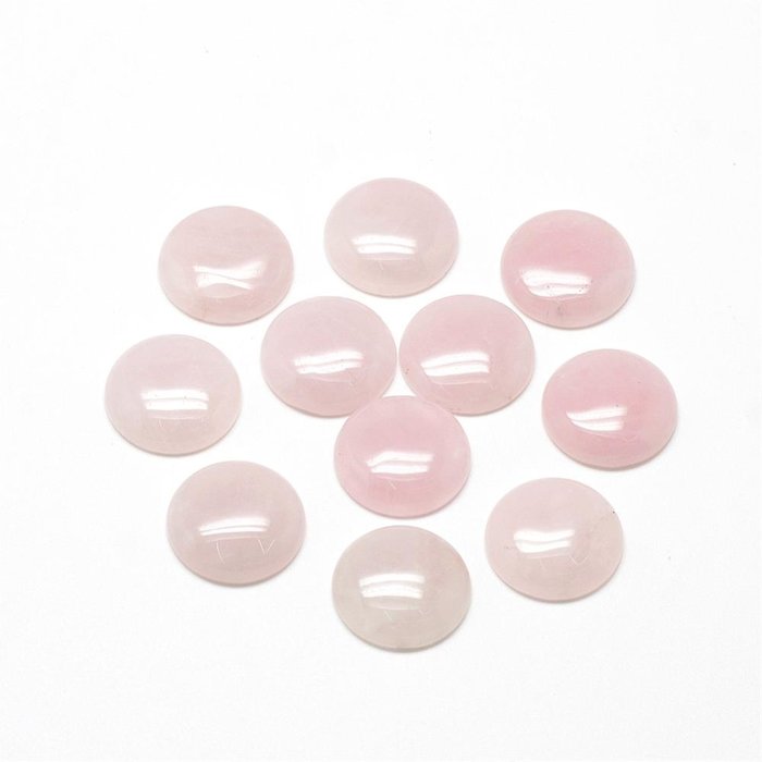 Natural Rose Quartz Gemstone Cabochon 20mm