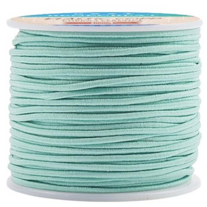 Elastiek 2mm Turquoise, 1 meter