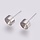 4 pieces Stainless Steel Studs 15x7mm for 6mm/ss29 Rhinestone Silver