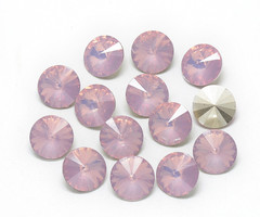 Rivoli Puntsteen 12mm Hazy Pink