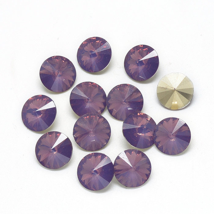 Rivoli Puntsteen 12mm Hazy Purple