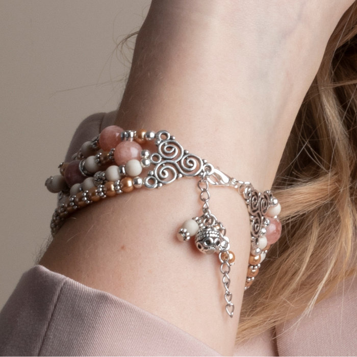 Boho Armband met Edelsteen kralen Maken inspi316