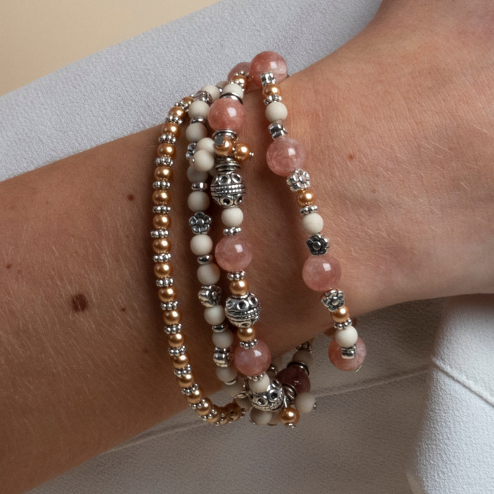 Boho Armband met Edelsteen kralen Maken inspi316