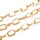 1 meter Stainless Steel Chunky Chain Goud 10x5.5mm - A60*