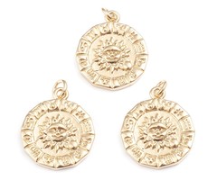 Charm  Constellation with Sun 21x18mm