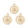 Charm Constellation with Sun 18K Gold Plated 21x18mm