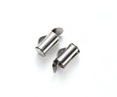 10 stuks Stainless Steel Eindkap 8mm voor Weefarmbandjes