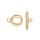3 stuks Stainless Steel Toggle Clasp Gold Plated 18mm - A62