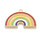 Rainbow Charm Gold 21x32.5mm