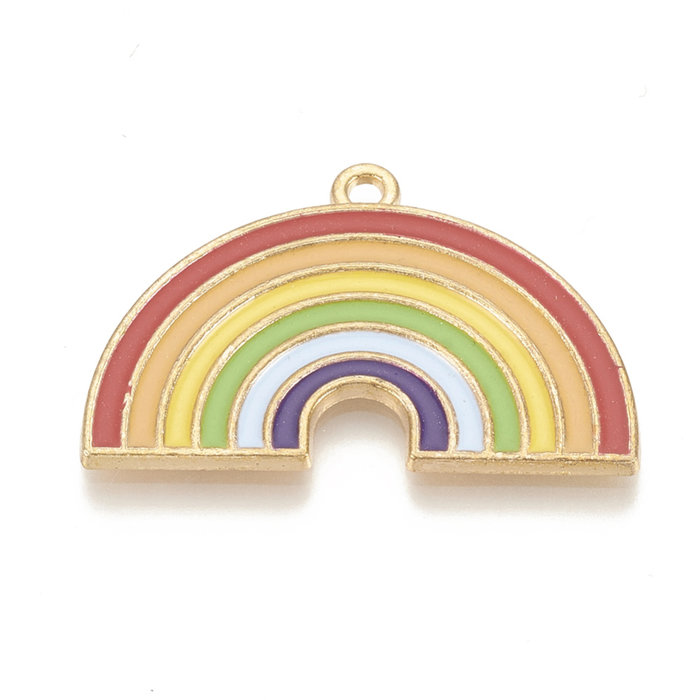 Bedel Regenboog Goud 21x32.5mm