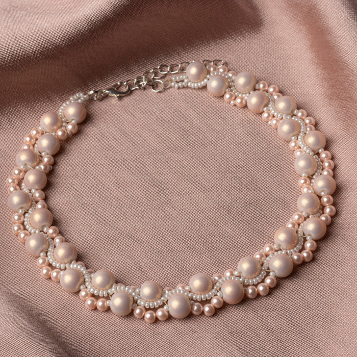 Rijgpatroon Ketting met Parels inspi330