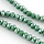 Facet Glaskralen Groen Shine 6x4mm, 85 stuks