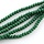 Faceted Beads Dark Green 6x4mm, 50 pieces