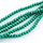 Facet Glaskralen Groen 6x4mm, 75 stuks