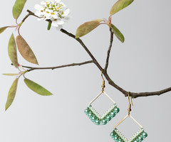 How to Make Earrings with Miyuki Delica's