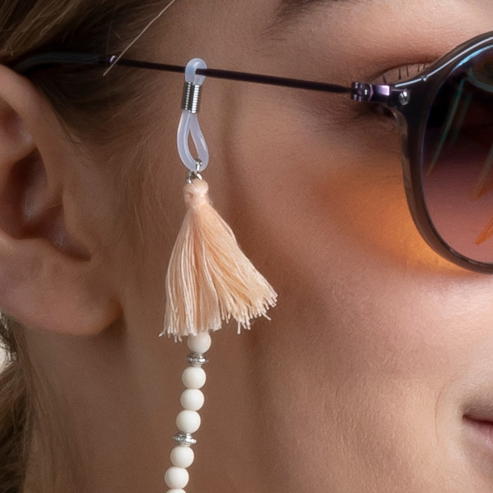 Make a Sunglasses Cord with Faceted Beads Pale Pink inspi323