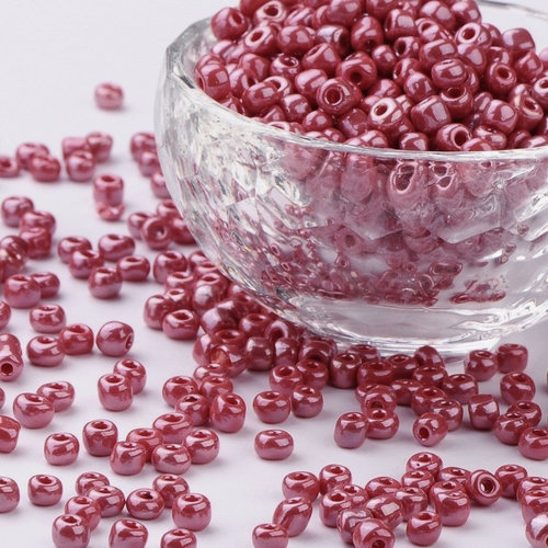 Seed Beads Aubergine Shine 2mm, 7 grams 