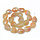 Natural Carnelian Faceted Dropbeads 18x13mm, strand 22 pieces