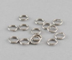 20 stuks Stainless Steel Splitring Zilver 6mm