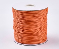 5 meter Waxkoord 0.8mm Sunny Orange