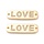 LOVE Link with Zirconia 18k Gold Plated 9x27mm