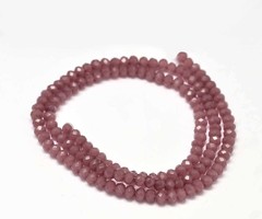 Faceted Glassbeads Vintage Purple 3x2mm, 80 pieces
