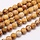 Natural Jasper Faceted Beads Brown 10mm, strand of 40cm, 35 pieces