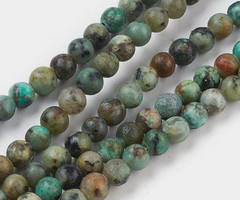 Natural African Turquoise Gemstone Beads 2mm, strand 40cm, 174 pieces