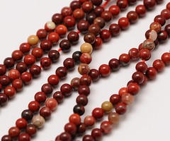 Natural  Red Rainbow Jasper Gemstone Beads 2mm, strand 40cm, 174 pieces