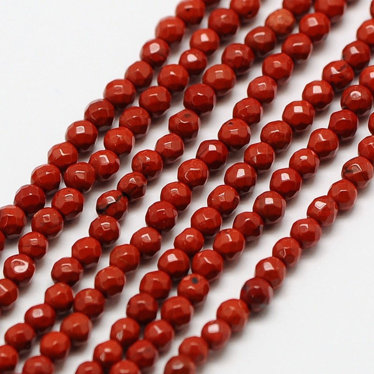 Identiteit Bier Vermenigvuldiging Natural Rode Jaspis Edelsteen Facetkralen 2mm - Beads & Basics