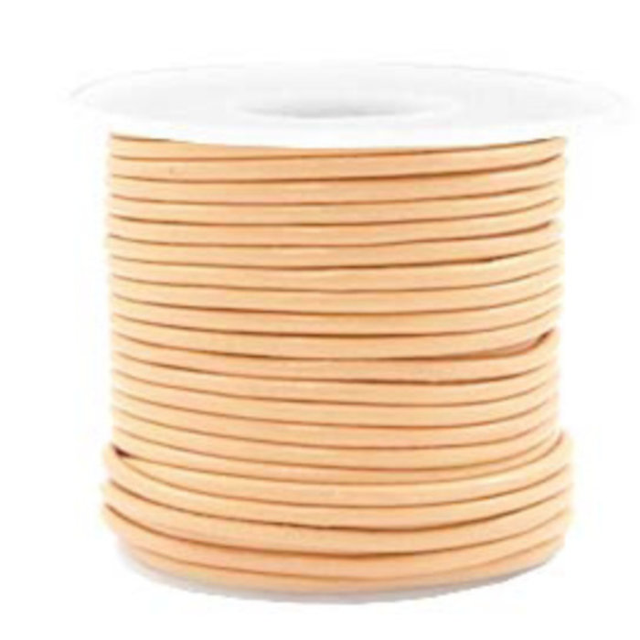 DQ Leather 2mm Camel, 2 meter