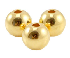 8 stuks Designer Quality Kralen 6mm Nikkelvrij Gold Plated