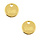 Designer Quality Charm Sisters Round Gold Plated Nickel Free 12mm