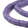 Katsuki Fimo Clay Disc Beads 6mm Purple, strand 350 pieces