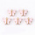 Butterfly Charm Acrylic Gold Pink 14x16.5mm